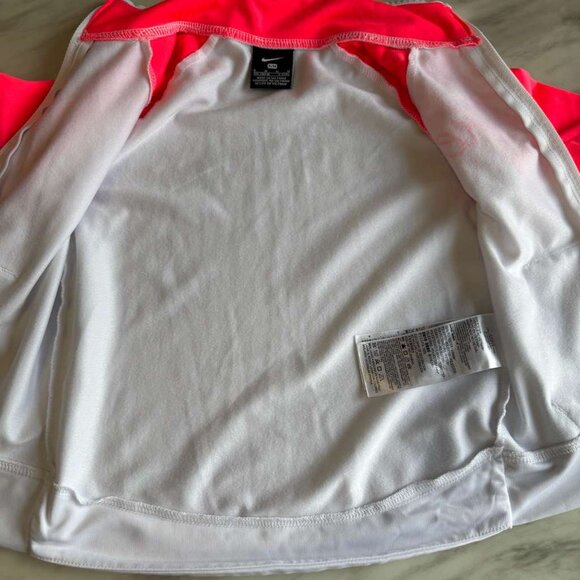 Nike Girl Full Zip Jacket Jogger Pant Tricot Track Suit Set M 6 Fluorescent Pink - Picture 12 of 16